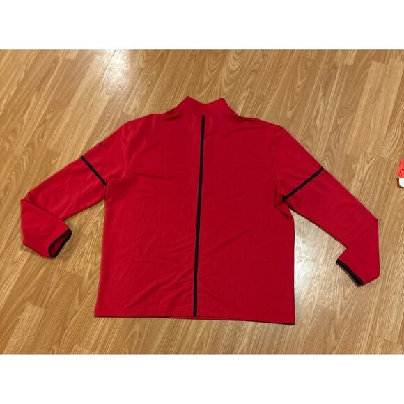 Callaway XL Weather Series Red Long Sleeve Pullover 1/4 Zip Shirt Jacket - Picture 6 of 8